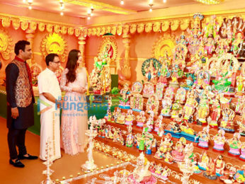 Katrina Kaif & Mammootty at the Navratri celebrations organized by Kalyan Jewellers