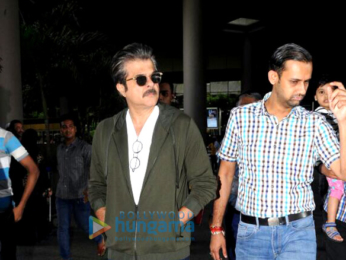 Anil Kapoor is seen sporting 'Fanney Khan' look whilst returning from Dubai