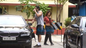 Aditya Roy Kapur and Nidhhi Agerwal snapped post gym