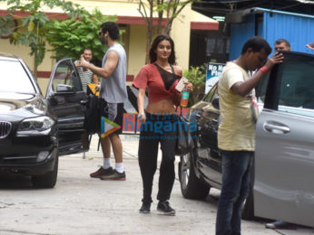 Aditya Roy Kapur and Nidhhi Agerwal snapped post gym