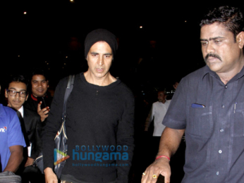 Akshay Kumar & family return from his birthday celebrations abroad