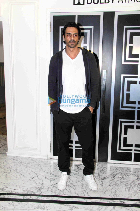 arjun rampal hosts a screening for close friends of his upcoming movie daddy 16
