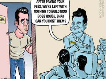 Bollywood Toons: Salman to get Rs. 11 crore per episode for hosting Bigg Boss? Bollywood Toons: Salman to get Rs. 11 crore per episode for hosting Bigg Boss?