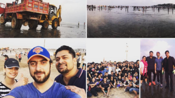 Dia Mirza takes up the task of cleaning the Juhu Beach with husband Sahil Sangha