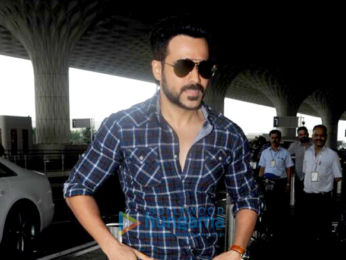 Emraan Hashmi and Hema Malini snapped at the airport