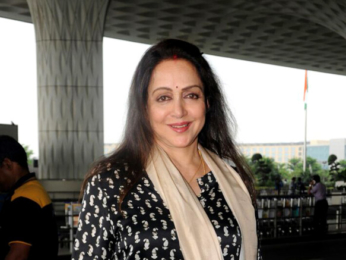 Emraan Hashmi and Hema Malini snapped at the airport