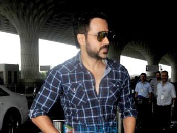 Emraan Hashmi and Hema Malini snapped at the airport