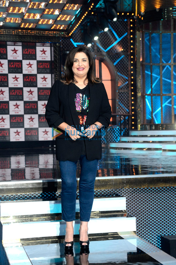 farah khan snapped on the sets of lip sync battle 5