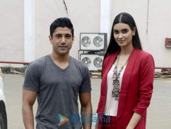 Farhan Akhtar and Diana Penty promote their film 'Lucknow Central'