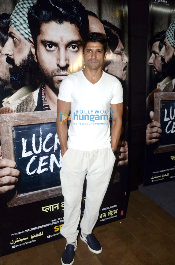 Farhan Akhtar at ‘Lucknow Central’ live feed event Farhan Akhtar at ‘Lucknow Central’ live feed event