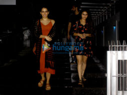Fatima Sana Shaikh and Sanya Malhotra snapped post dinner in Bandra