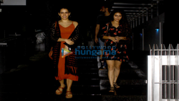 Fatima Sana Shaikh and Sanya Malhotra snapped post dinner in Bandra