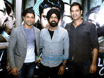 Gippy Grewal & Farhan Akhtar snapped promoting Lucknow Central in Chandigarh