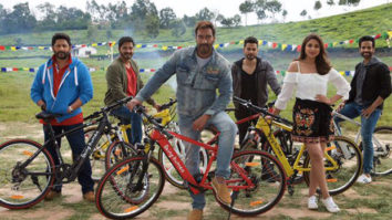 WOW! Golmaal Again cast poses with Salman Khan’s Being Human e-cycles