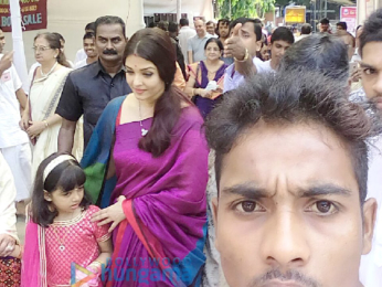 Aishwarya Rai Bachchan snapped at the Durga Puja festivities at Ramkrishna mission