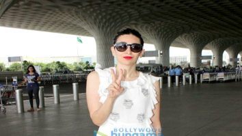 Farhan Akhtar and Karisma Kapoor snapped at the airport