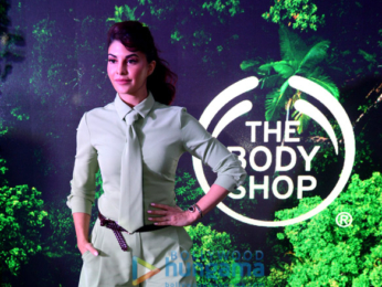 Jacqueline Fernandez snapped promoting the Body Shop in Delhi