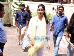 Jahnavi Kapoor spotted after dance rehearsal in Bandra