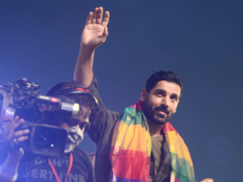 John Abraham snapped attending a Dussehra celebration in Delhi
