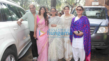Kajol and family snapped at Durga pandal in Mumbai