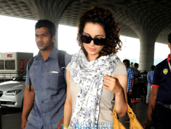 Kangana Ranaut snapped at the airport