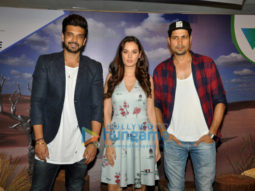 Evelyn Sharma & Karan Kundra attend the media meet of ‘Stupid Man Smart Phone’