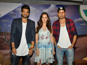 Karan Kundra and Evelyn Sharma for media meet of Stupid Man Smart Phone on Voot