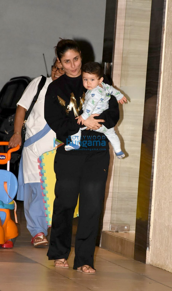 kareena kapoor khan snapped with taimur post birthday celebrations at babita kapoors house in bandra 5