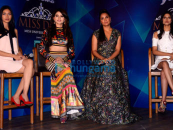 Lara Dutta and Urvashi Rautela attend the Yamaha Fascino Miss Diva 2017 Bloggers Meet