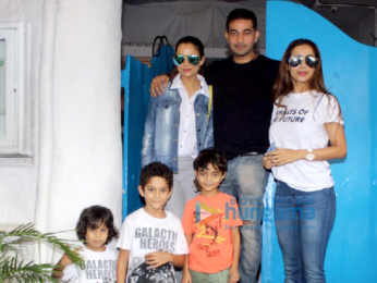 Malaika Arora and sister Amrita Arora snapped at Olive in Bandra