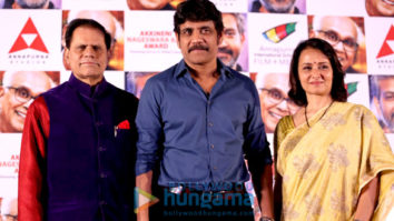 Nagarjuna and Amala Akkineni at Akkineni Nageswara Rao Award press meet