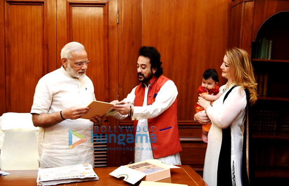pm modi warmly welcomes adnan samis daughter 2