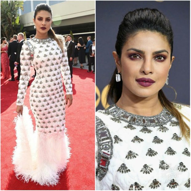 Hotness Alert Priyanka Chopra Serves Some Sexy Looks In Sexy White Gown At Emmys 2017 2017