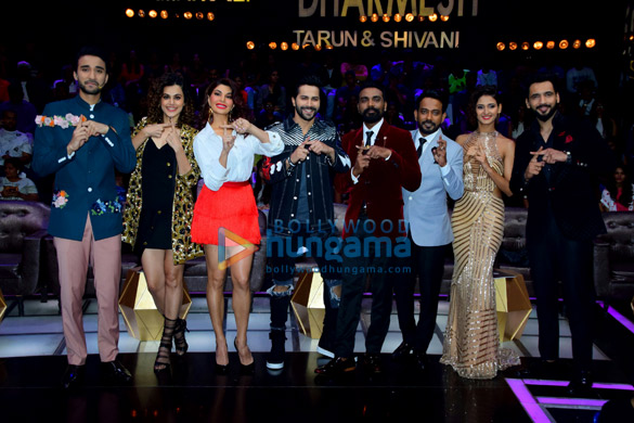 promotion of judwaa 2 on the sets of dance finale 1