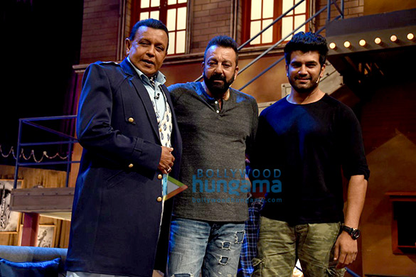 Sanjay Dutt and Aditi Rao Hydari promote their film ‘Bhoomi’ on sets of The Drama Company Sanjay Dutt and Aditi Rao Hydari promote their film ‘Bhoomi’ on sets of The Drama Company