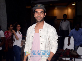 Rajkummar Rao snapped at Lower Parel promoting his film Newton