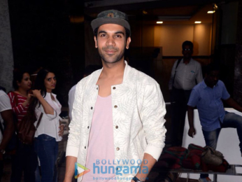 Rajkummar Rao snapped at Lower Parel promoting his film Newton