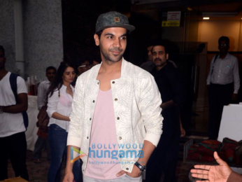 Rajkummar Rao snapped at Lower Parel promoting his film Newton