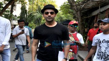 Rajkummar Rao snapped post a meeting in Juhu