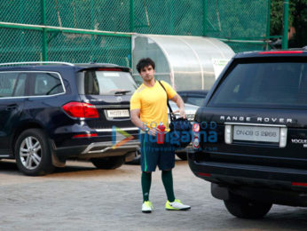 Ranbir Kapoor, Armaan Jain and others at football practice