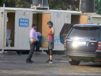 Ranbir Kapoor, Dino Morea and Aparshakti Khurana snapped at Football session in Mumbai