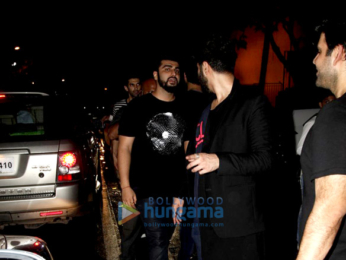 Ranbir Kapoor, Varun Dhawan, Arjun Kapoor, Aditya Roy Kapur and Ileana D’Cruz snapped post party at Sucasa Bandra