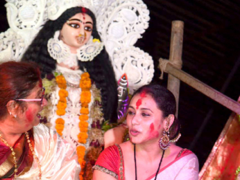Rani Mukherji snapped at Durga Puja in Juhu