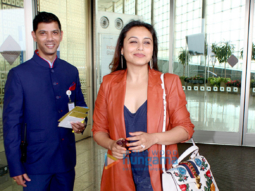 Rani Mukerji snapped at the airport today