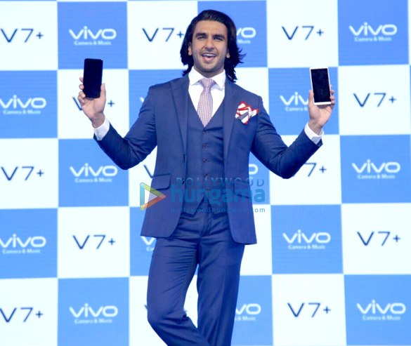 Ranveer Singh attends the launch of Vivo V7 Plus