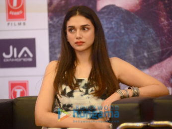 Cast of the film Bhoomi grace the press meet of the film in Delhi