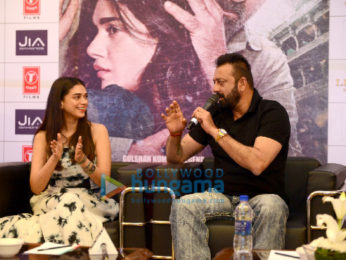 Cast of the film Bhoomi grace the press meet of the film in Delhi