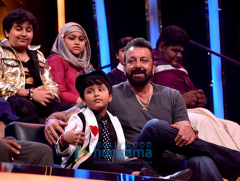Sanjay Dutt meets the contestants of 'Sa Re Ga Ma Pa L'il Champs'