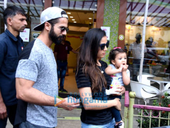 Shahid Kapoor and family snapped on Mira Kapoor's birthday at an ice cream store