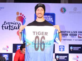Tiger Shroff at 'Premiere Futsal 2017' press conference